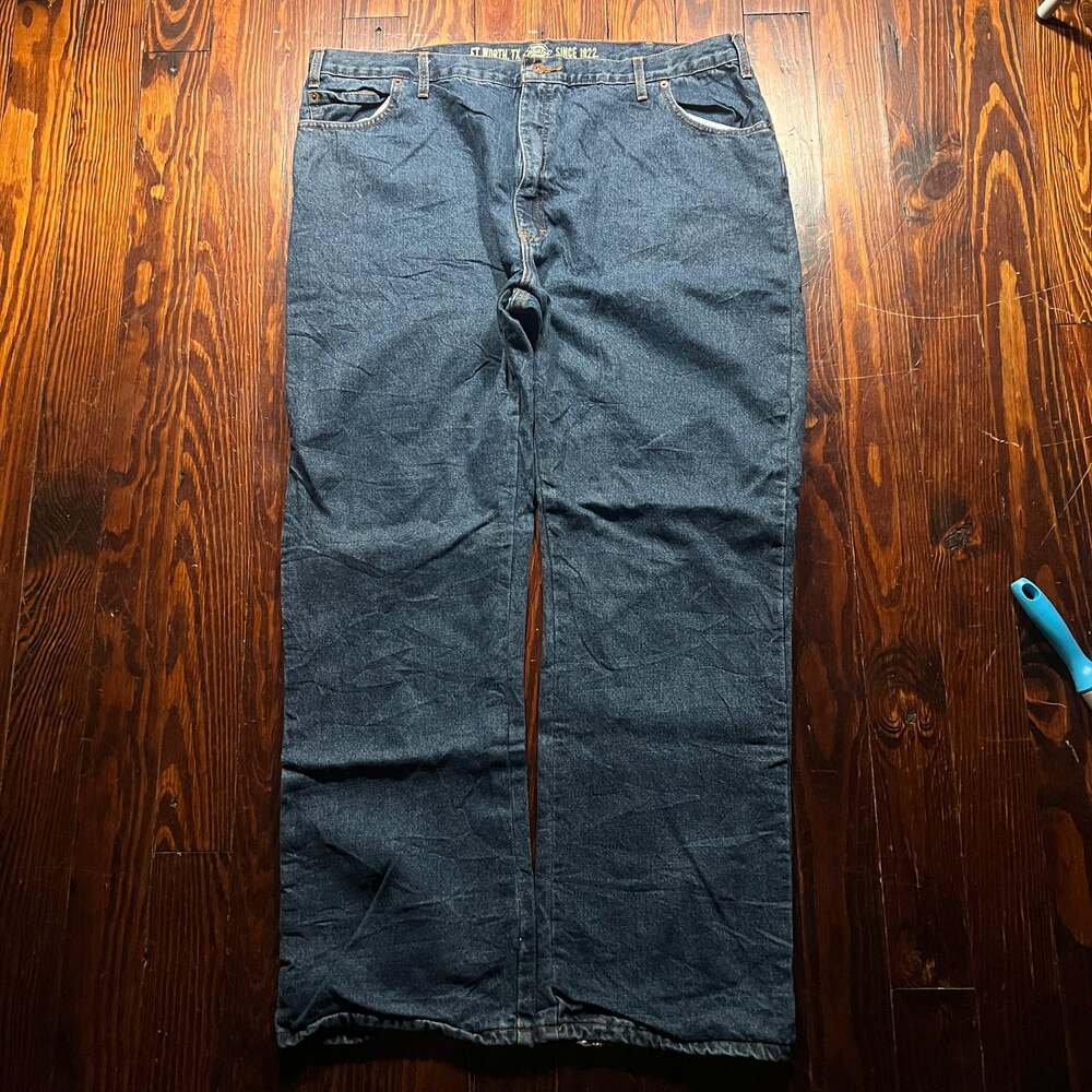 Dickies 42 Workwear Jeans Charcoal Gray Relaxed Straight